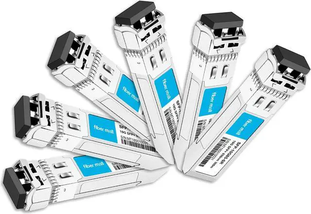 Main image of Fiber Mall SFP 10G SR for HPE ProCurve J9150A HPE Aruba J9150D 10GBASE-SR SFP+ 850nm 300m MMF DOM Transceiver Module Pack of 6