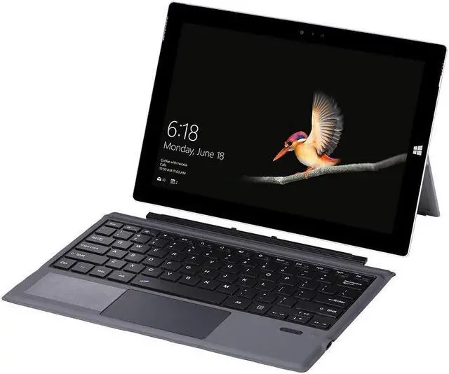 Main image of Bluetooth 5.0 Wireless Keyboard with Touchpad for Microsoft Surface Pro 4/5/6/7/7+ Portable Tablet Flip Stand Built in Battery Type C Charging Keyboard