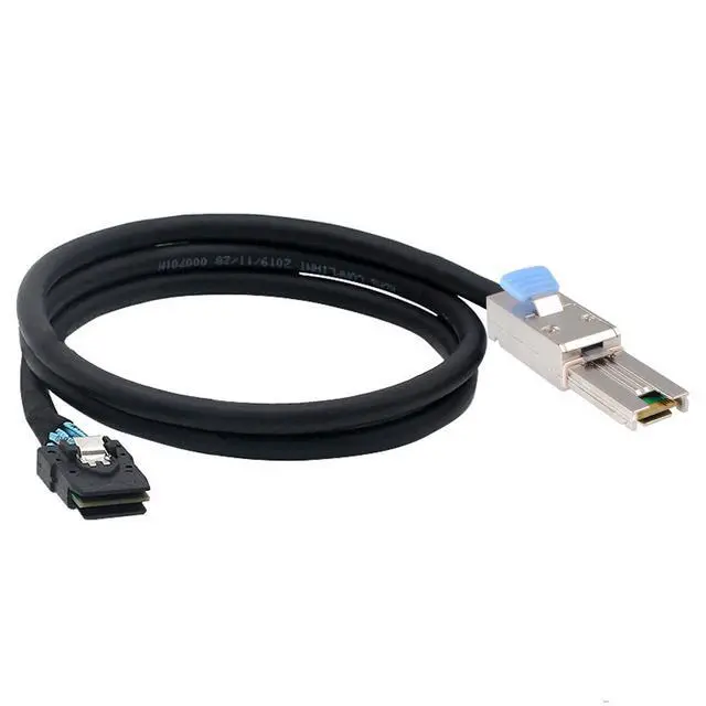 Alt view image 5 of 5 - Heretom 2pcs External Mini SAS 28AWG Male 26Pin SFF-8088 to Internal Mini SAS Male 36Pin SFF-8087 Data Cable 1M 3.3feet