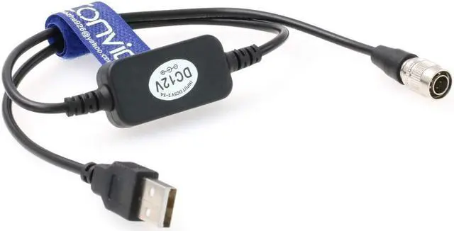 Main image of Eonvic 12v Regulated 4pin Male Hirose to USB Power Cable for Zoom F4 F8 F8N Sound Devices 644/688 Recorders, MacBook air M1