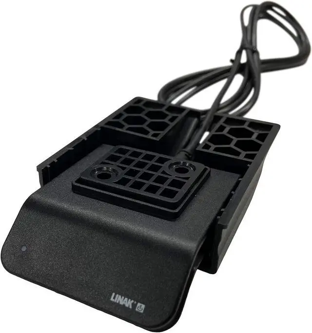 Main image of Linak Replacement DPG1M Desk Panel  Deskline Serie  Up/Down Drive  Two Favourite Positions  Bluetooth for Desk Control App  Reminder Function via a LED  Black  62 Inches Cable Included
