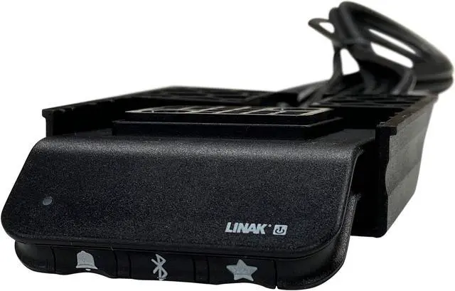 Alt view image 2 of 2 - Linak Replacement DPG1M Desk Panel  Deskline Serie  Up/Down Drive  Two Favourite Positions  Bluetooth for Desk Control App  Reminder Function via a LED  Black  62 Inches Cable Included