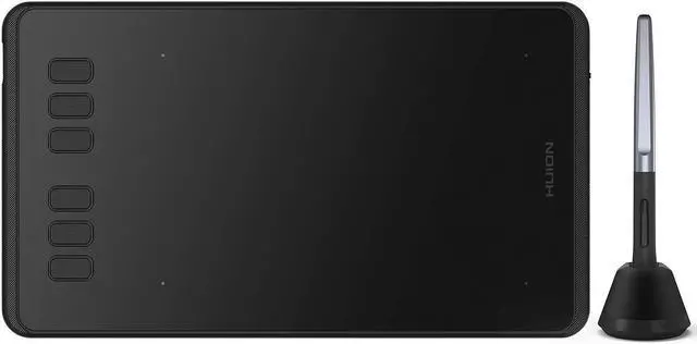 Alt view image 2 of 5 - Huion Inspiroy H640P Drawing Tablet Bundle with Artist Drawing Glove for Digital Art, Paint, Design