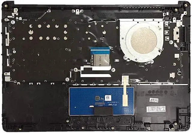 Alt view image 2 of 5 - Replacement for HP 14-cm 14T-CM 14Z-CM 14-CK 14-ck 14-cm 14-dg 14q-cs 14q-cy Laptop Upper Case Palmrest Keyboard Assembly Part L23239-001 6070B1306301 Top Cover Black