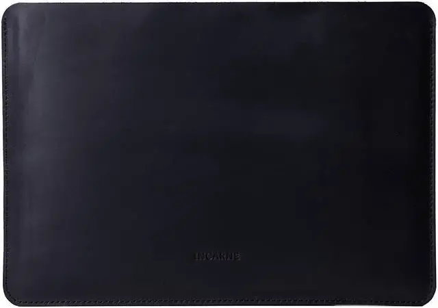 Main image of Leather Laptop Sleeve 13 inch for MacBook Pro | MacBook Air 13 inch Leather Sleeve - Fits MacBook Air & Pro 13" M1 A2337 A2338, M2 A2681, Black