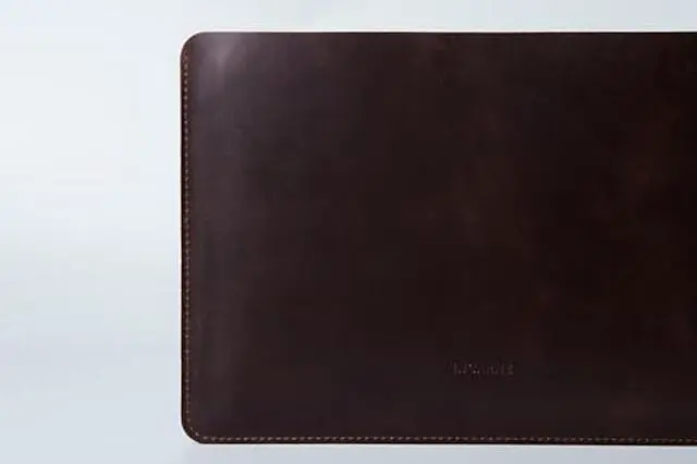 Alt view image 3 of 5 - Leather MacBook Pro 13 inch Sleeve | MacBook Air Sleeve - Fits MacBook Air & Pro 13" M1 A2337 A2338, M2 A2681, Brown