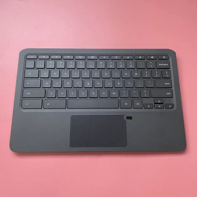 Alt view image 3 of 5 - Replacement for HP Chromebook 11 G6 EE Laptop Upper Case Palmrest Keyboard Touchpad Assembly Part L14921-001