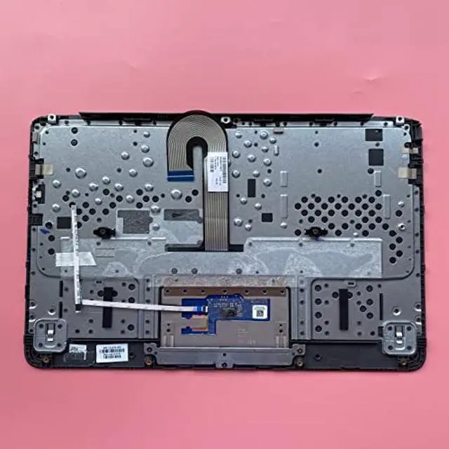 Alt view image 5 of 5 - Replacement for HP Chromebook 11 G7 EE Laptop Upper Case Palmrest Keyboard Touchpad Assembly Part L52573-001 EA0G5003010