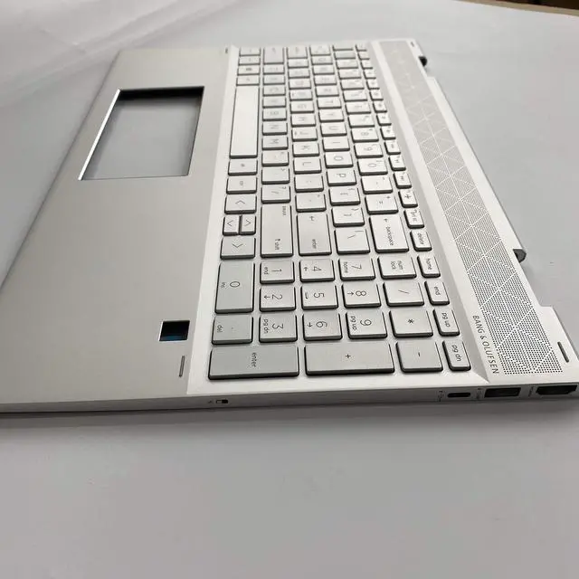 Alt view image 5 of 5 - Replacement for HP Envy x360 15 DR 15T-DR000 15T-DR000 15T-DR100 Convertible 15-dr1009TU Laptop Upper Case Palmrest Keyboard Touchpad Assembly Part L56974-001 Top Cover Sliver