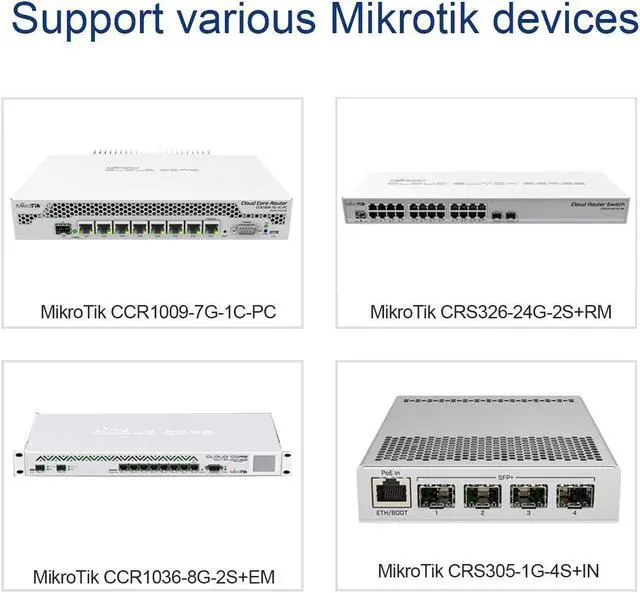 Alt view image 5 of 5 - FLYPROFiber 10GBase-T Transceiver, SFP+ to RJ45 10Gb Ethernet Copper Module for MikroTik S+RJ10, CAT6A/CAT7, 100FT(30M)