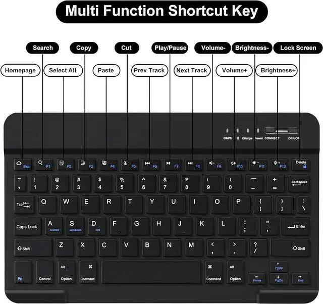 Alt view image 5 of 5 - iPad Air 5th Generation Case with Keyboard, 10.9 inch Keyboard Case for iPad Air 5th Gen 2022/Air 4th Gen 2020/iPad Pro 11 2018, Detachable Bluetooth Keyboard Tablet Case with Pencil Holder(Dark Blue)