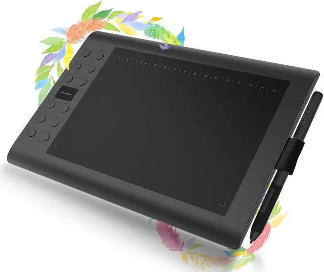 Main image of Drawing Tablet GAOMON M106K PRO 10 x 6.25 inches Large Graphic Tablet, Digital Art Tablet Supports Tilt Function with 12 Shortcut Keys, Battery-Free Stylus, Work with Mac, Windows PC & Android
