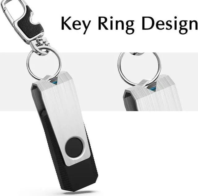 Alt view image 4 of 5 - KEXIN 10 Pack 64GB Flash Drive USB Flash Drive Thumb Drive Memory Stick USB Drive Swivel Drive Jump Drive Black (64 GB, 10 Pack)