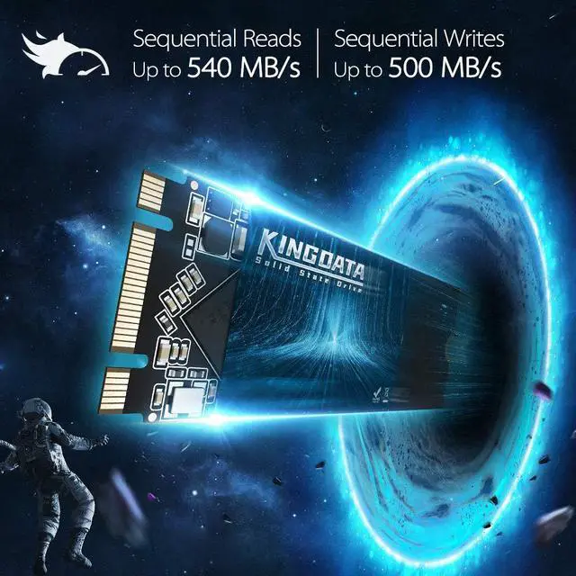 Alt view image 3 of 5 - KINGDATA SSD M.2 2260 512GB Internal Solid State Drive High-Performance Hard Drive for Desktop Laptop SATA III 6Gb/s (512GB, M.2 2260)