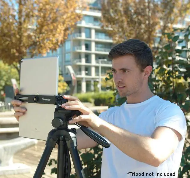 Alt view image 3 of 5 - KobraTech iPad + iPhone Tripod Mount Set - iPad Tripod Mount & iPhone Tripod Mount - Includes Ball Head & Bluetooth Remote Shutters