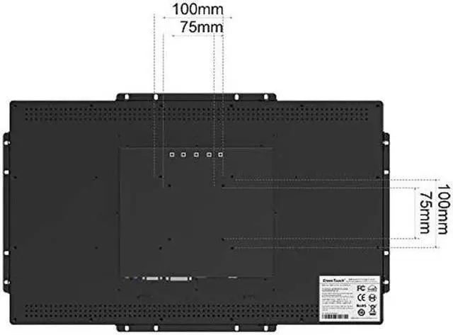 Alt view image 5 of 5 - GreenTouch 23.8 Inch 10 Points Open Frame PCAP Touchscreen Monitor - Industrial Touch Display -16:9 -TFT LCD