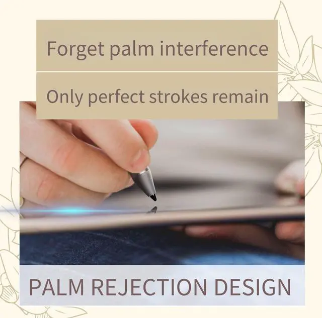 Alt view image 5 of 5 - LAZARITE M Pen Grey, Active Stylus for Microsoft Surface, Lenovo Yoga 7i/9i, Flex 5, Hp Envy x360/Pavilion x360/Spectre x360, Stylus Pen with 4096 Pressure Sensitivity, Palm Rejection, Tilt Support