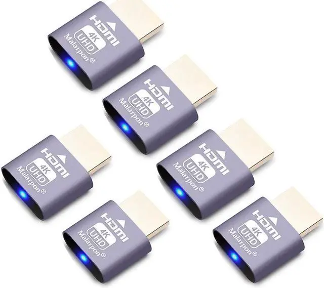 Main image of HDMI Dummy Plug fit-Headless Display Emulator DDC EDID Headless Ghos with Windows Mac OSX Linux Great for Graphics Acceleration Support 3840x2160@60Hz 6P