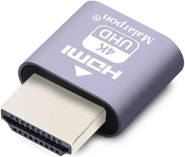Alt view image 3 of 5 - HDMI Dummy Plug fit-Headless Display Emulator DDC EDID Headless Ghos with Windows Mac OSX Linux Great for Graphics Acceleration Support 3840x2160@60Hz 6P
