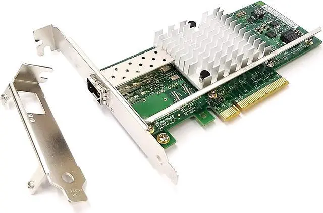 Main image of HINYSENO 1 Port 10GbE SFP+ Fiber Optic PCI-Express x 8 NICs Gigabit Ethernet Server Adapter 1 Port Network Interface Controller Card for 82599EN Chipset, Compare to Intel X520-DA1