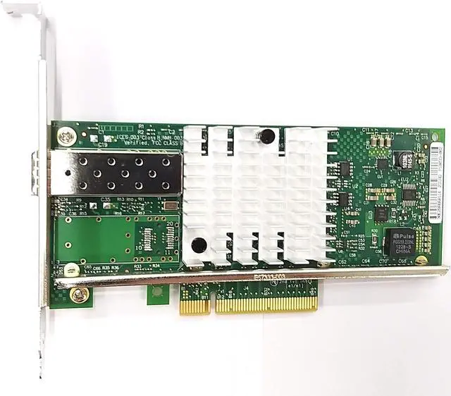 Alt view image 5 of 5 - HINYSENO 1 Port 10GbE SFP+ Fiber Optic PCI-Express x 8 NICs Gigabit Ethernet Server Adapter 1 Port Network Interface Controller Card for 82599EN Chipset, Compare to Intel X520-DA1