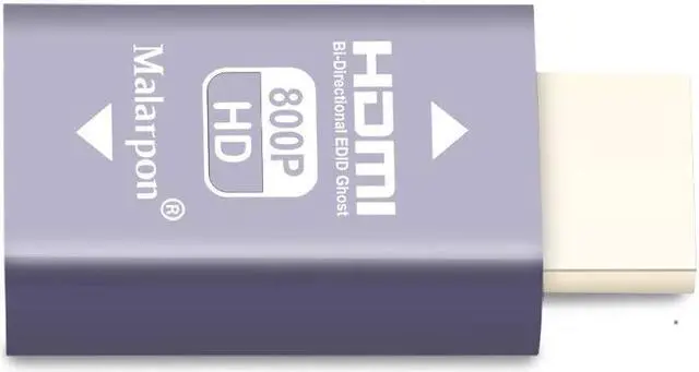 Alt view image 5 of 5 - Malarpon Hdmi Edid Emulator Passthrough 3rd Generrtion Aluminum fit Headlesskeep The EDID of The Monitor Active Switches and Extenders 1280x800@59Hz 4P