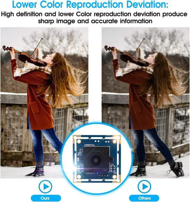 Alt view image 5 of 5 - Hotpet 8 Megapixel USB Camera Module Full HD 3264X2448 Embeded Lightburn Camera for Industrial Webcam for Linux Windows Android Mac OS Raspberry PI