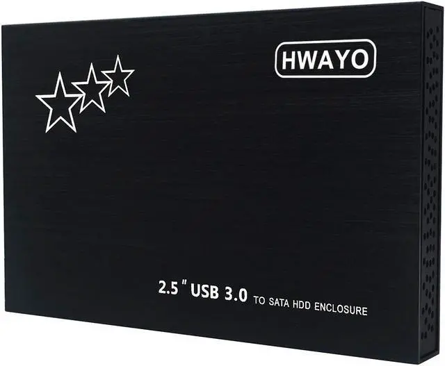Main image of HWAYO 750GB External Hard Drive Portable 2.5'' Ultra Slim HDD Storage USB 3.0 for PC, Laptop, Mac, Chromebook, Xbox One (Black)