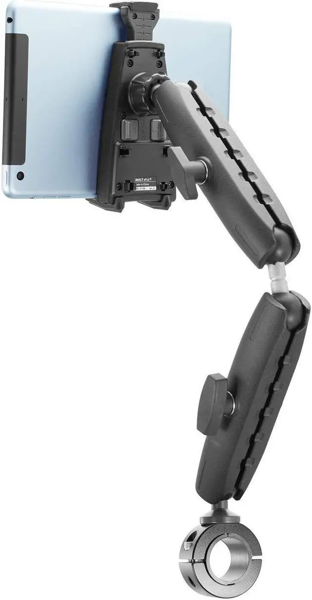 Alt view image 3 of 5 - iBOLT sPro2 Accessibility Post/Pole/Rail/Handlebar Mount for Wheelchairs/Exercise Equipment. Fits Devices from 4.7 to 6.7 inches Wide/Tall (iPhone 11, Small Tablets, Nintendo Switch)