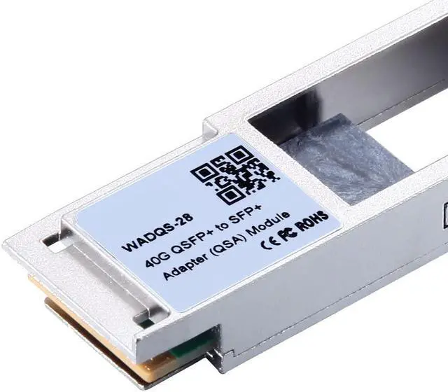 Alt view image 4 of 5 - ipolex 40G QSFP+ to 10G SFP+ QSA Adapter Converter Module for Mellanox MAM1Q00A-QSA, Dell 407-BBRO, Juniper, Arista, Extreme, Nokia 474938A, H3C and More, Support All SFP+ Modules and Cables Reach