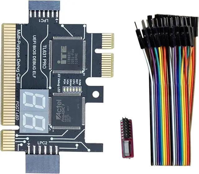 Main image of Jadeshay TL631 Pro Motherboard Analyzer Diagnostic Card, PCI Mini PCI-E LPC Motherboard Tester Debug Cards for Laptop Desktop