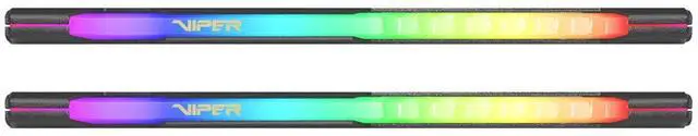Alt view image 3 of 5 - Patriot Viper Steel RGB DDR4 RAM 16GB (2X8GB) 3200MHz CL18 1.35v UDIMM Desktop Gaming Memory Kit Compatible with XMP - PVSR416G320C8K