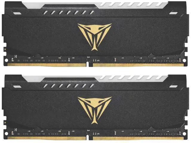 Alt view image 2 of 5 - Patriot Viper Steel RGB DDR4 RAM 16GB (2X8GB) 3200MHz CL18 1.35v UDIMM Desktop Gaming Memory Kit Compatible with XMP - PVSR416G320C8K