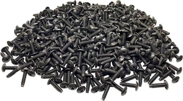 Alt view image 2 of 5 - RackGold(r) 10-32 Pilot Point Rack Mount Screws 500 Pack Jar- USA Made