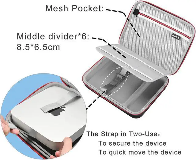 Alt view image 4 of 5 - RLSOCO Hard Case for Apple Mac Mini M2 Chip (2023) / Mac Mini M2 Pro/Mac Mini M1 & Previous Model