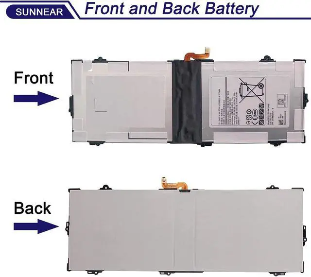 Alt view image 3 of 5 - EB-BW720ABA EB-BW720ABE Battery for Samsung Chromebook Plus V2 XE310XBA XE350XBA XE520QAB XB521QAB K01US K02US K03US Galaxy Book 12" SM-W720 SM-W723 SM-W723Q SM-W720N SM-W727V AA-PBMN2HO AA-PBMN2H0