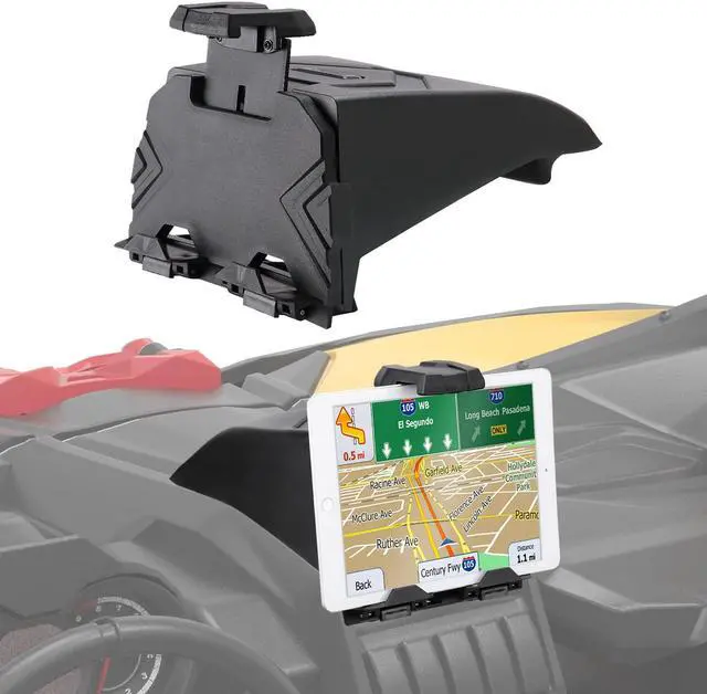 Main image of KEMIMOTO X3 Electric Device Tablet Holder, GPS Mount Storage Box Compatible with 2017-2025 Can Am Maverick X3 All Models, Replace OEM #715002874