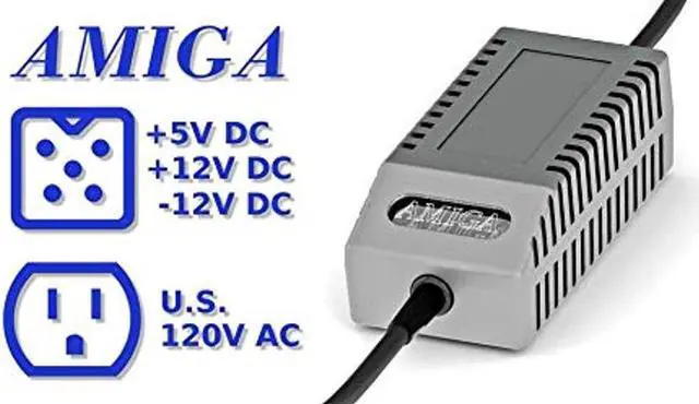 Alt view image 2 of 5 - Amiga 500 PSU Modern Gray US - Replacement Amiga 500 Power Supply, US Plug