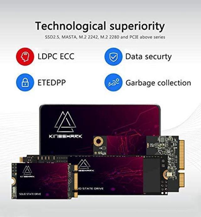 Alt view image 5 of 5 - Kingshark gamer M.2 2242 SSD 1TB Ngff Internal Solid State Drive High-Performance Hard Drive for Desktop Laptop SATA III 6Gb/s Includes SSD (1TB, M.2 2242)