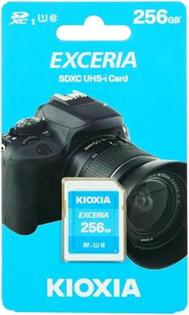 Main image of Kioxia 256GB Exceria SD Memory Card SDXC UHS-I U1 Class 10 Read 100MB/s LNEX1L256GG4