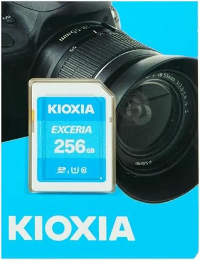 Alt view image 2 of 4 - Kioxia 256GB Exceria SD Memory Card SDXC UHS-I U1 Class 10 Read 100MB/s LNEX1L256GG4