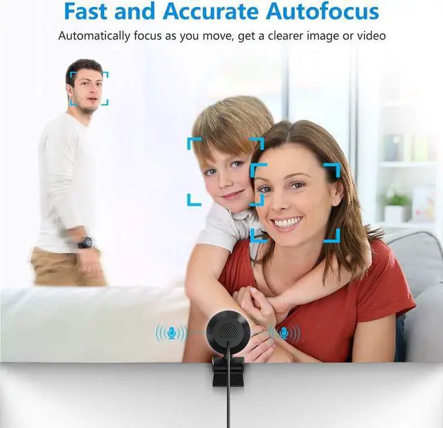 Alt view image 5 of 5 - JIGA Streaming Webcam with Dual Microphone 1080P Adjustable Right Light Pro Web Camera Advanced Auto-Focus with Tripod Zoom Camera Gaming Webcam for Xbox Facebook YouTube Streamer Conferencing