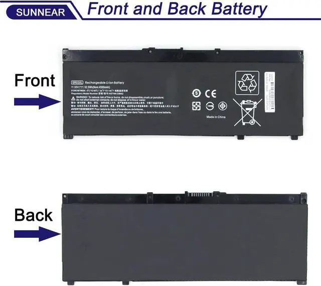 Alt view image 3 of 5 - SUNNEAR SR03XL L08855-855 Battery Replacement for HP Envy x360 15-CN 15-CP 17-BW Pavilion 15-CX 15-cx0000 15-cx0058wm 15-cx0056wm Serie L08934-2C1 L08934-1B1 L08934-2B1 HSTNN-DB8Q TPN-Q194
