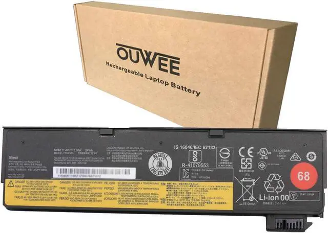 Main image of OUWEE 45N1126 45N1775 45N1127 Laptop Battery Compatible with Lenovo ThinkPad A275 X240 X250 X260 X270 T440 T450 T460 T470P L450 L460 T550 T560 W550 P50S Series 45N1124 45N1136 45N1738 45N1777 68 24Wh
