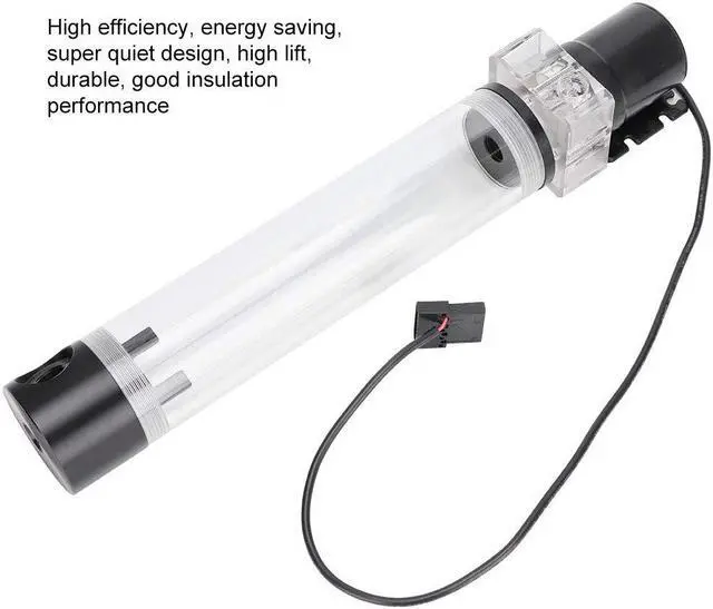 Alt view image 2 of 5 - DIY Water Cooling Tank CPU Cooling Cylinder Pump System Leakproof Insulating Water Cooling Tank for Computer PC