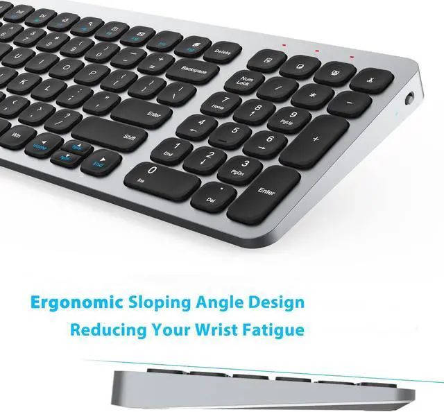 Alt view image 5 of 5 - LeadsaiL Wireless Keyboard and Mouse Combo, Wireless USB Mouse and Computer Keyboard Set, Compact and Silent for Windows Laptop, Desktop, PC