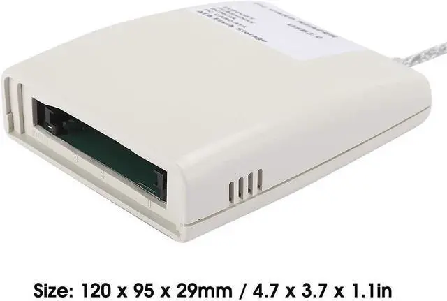 Alt view image 5 of 5 - Thincol USB 2.0 PCMCIA Card Reader Adapter, USB2.0 to 68 Pin ATA PCMCIA Memory Card Reader,PC Card/ATA Memory Card Reader for Win ME/2000/7/VISTA/XP