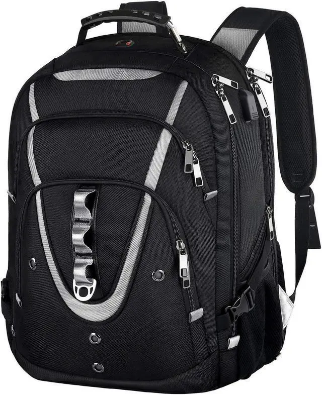 Main image of 17 inch Laptop Backpack, Large Travel Backpack for Men Airline Approved with USB Charging Port and TSA Friendly, RFID Anti Theft Water Resistant Bookbag Fit for College High School Students Weekender