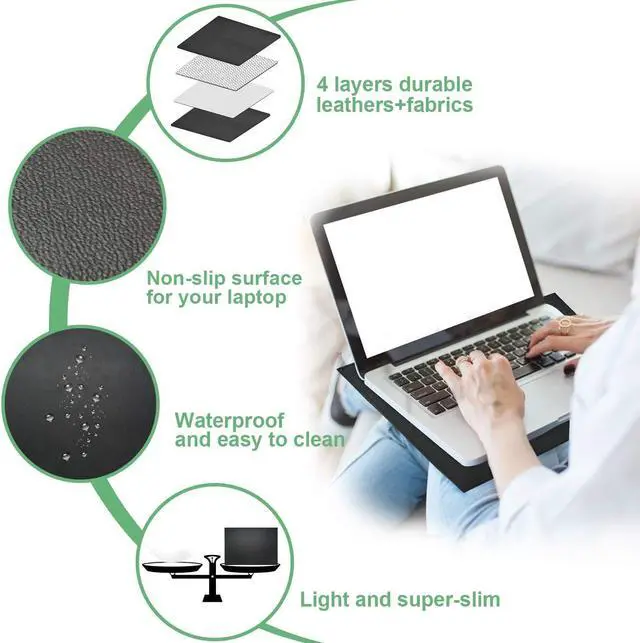 Alt view image 3 of 5 - EMF Laptop Pad Protection, NEWBEAU Radiation Computer Pad Blocking, Heat Shielding Laptop Pad Protect Our Body from EMF, Radiation, Fits Laptops, Notebooks, Tablets12IN * 16IN