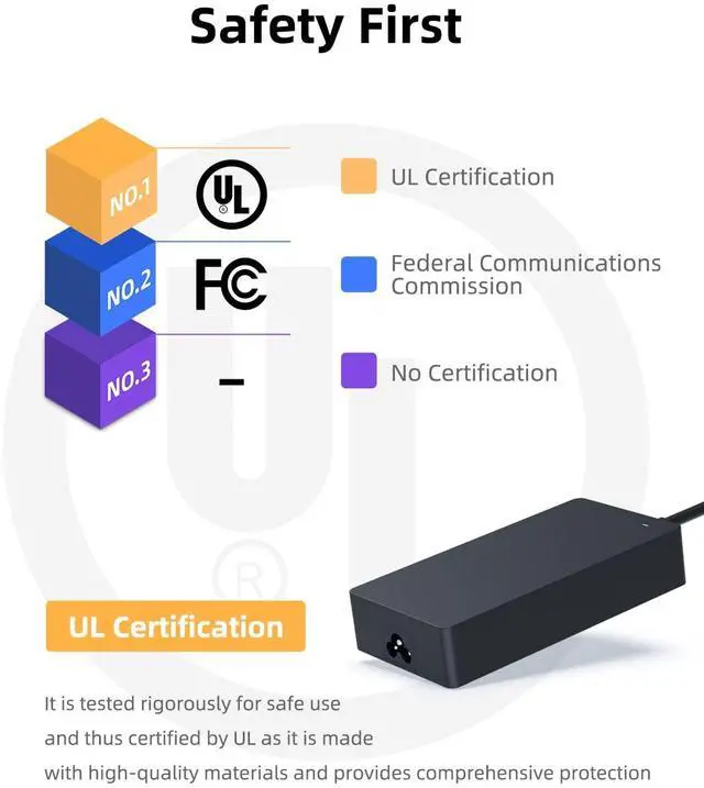 Alt view image 2 of 5 - 180W AC Charger Fit for Asus A17-180P1A, ADP-150CH B, ADP-150CH BB, A18-150P1A,0A001-00262100, 0A001-00263400,Proart Studiobook Pro17 W700G3P W700G2T W700G1T X W730G2T W730G1T Power Cord